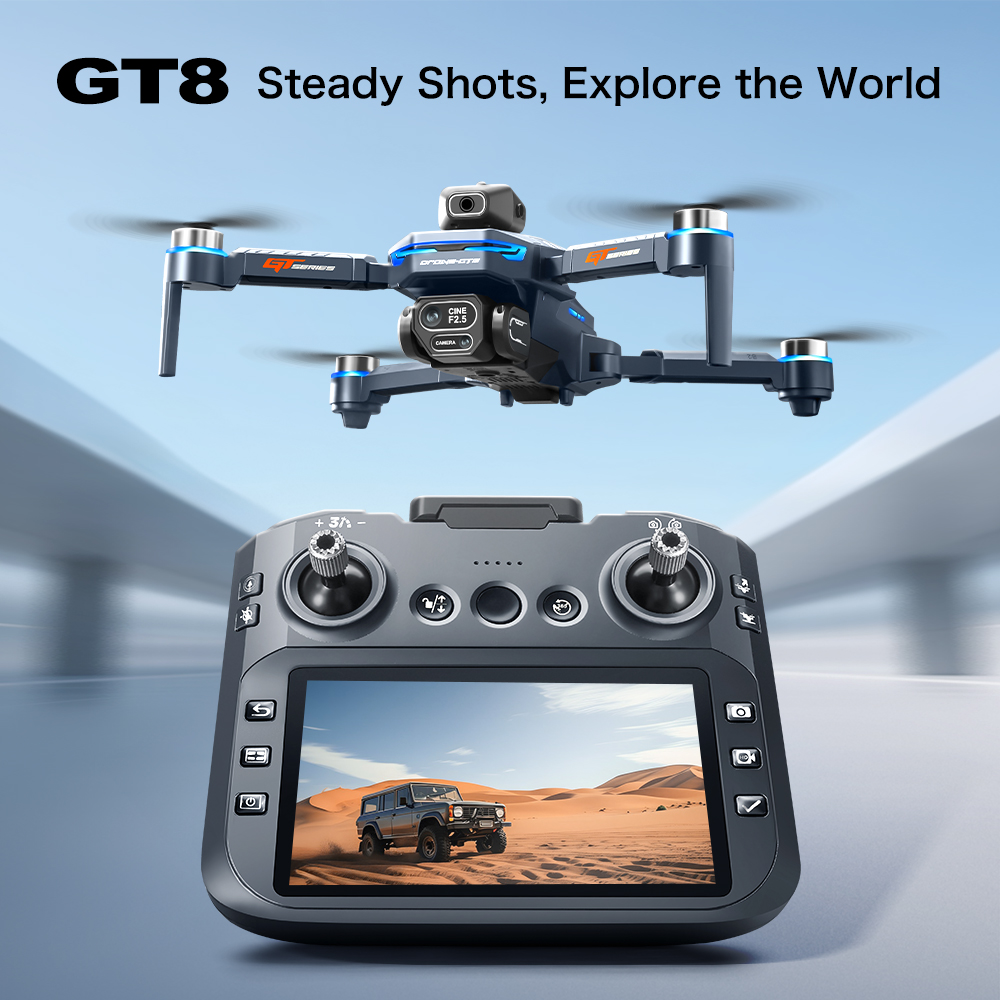 Dron Plegable GT8 Max 8K HD Pr - Drone Camera Professional reseña y precio